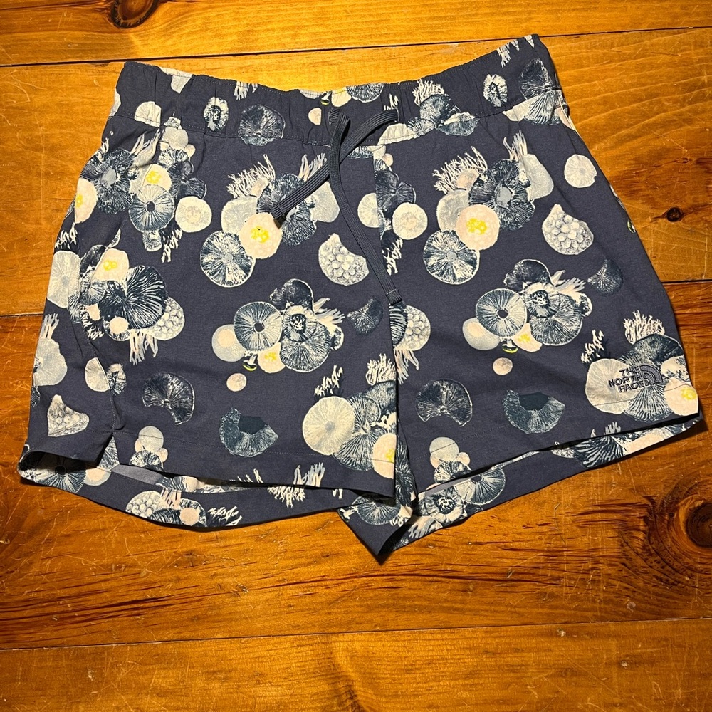 The North Face Navy Floral Women's Athletic Shorts